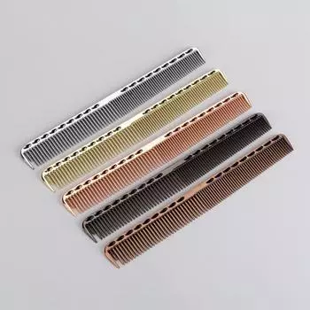 Dubonnet Профессиональный ультратонкий парикмахерский инструмент для укладки волос Парикмахерская стальная расческа Small S909 Black