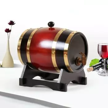 Дубовая бочка для самогона красный