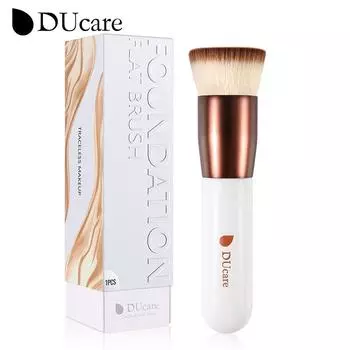 DUcare Foundation Brush Профессиональные жидкие плоские кисти для макияжа лица Набор инструментов Beauty Essential Кисти для макияжа белый