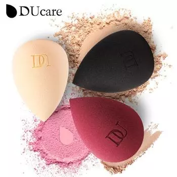 DUcare Основа для макияжа Губка Косметическая пуховка Beauty Egg Blending Foundation Гладкая губка в форме капли воды Инструменты для макияжа 1 pcs красный