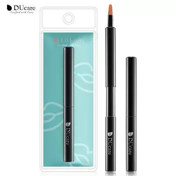 DUcare Профессиональная выдвижная кисть для губ Кисти для макияжа Синтетические волосы Портативная кисть для блеска для губ Кисточка для помады Косметические инструменты для женщин Макияж