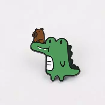 Duck Capybara Brooch Zinc Zinc Alloy Cartoon Pin Cool Animal Badge Children Style 5