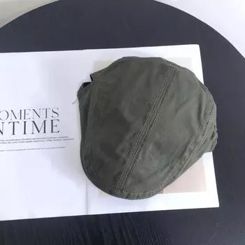 Duck fragrant hat big head circumference versatile spring and autumn beret hat for men and women, four seasons forward hat for women M56-58cm чёрный