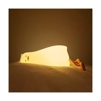 Duck Night Indirect For Easy on Table Timer Touch USB Warm For Interior Energy Creates Cute Lamp, Light, Lighting, Bedside, Bedroom, Nighttime,