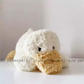Duck Plush Cute Pillow With Soft Fabric For Kids Accessory Bedroom 35cm
