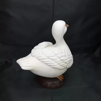 Duck Statue Key Holder Collectible Sculpture Desk Countertop Animal Figurine Organizer for Farmhouse