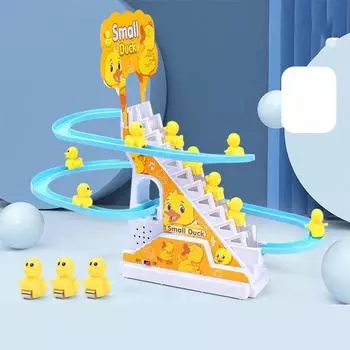 Duck Yellow Little Climbing Stairs Childrens Little Duck Slide Toy Educational 3 Ducks