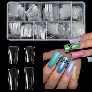 Duckbill Nail Special-Shaped Nail Art Tablets Personality Special A Type Short Medium Duckbill Nail Box