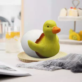 Duckling Figurine Miniature Resin Crafts Gift Unique Handmade Duck Ducks Statue for Desktop