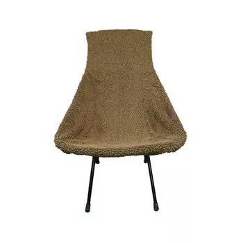 DUCKNOT Chair Cover Flame Retardant Boa Winter Warm Camping Outdoor Made in Japan (Heather Brown)