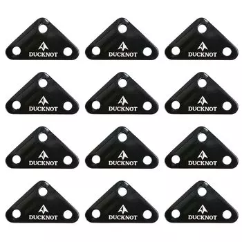 DUCKNOT Flexible Metal Fittings Set of 12 Rope Tensioner Tent Tarp Rope Length Adjustment Rope Tension