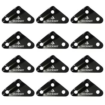 DUCKNOT Flexible Metal Fittings Set of 12 Rope Tensioner Tent Tarp Rope Length Adjustment Rope Tension Large [Large]