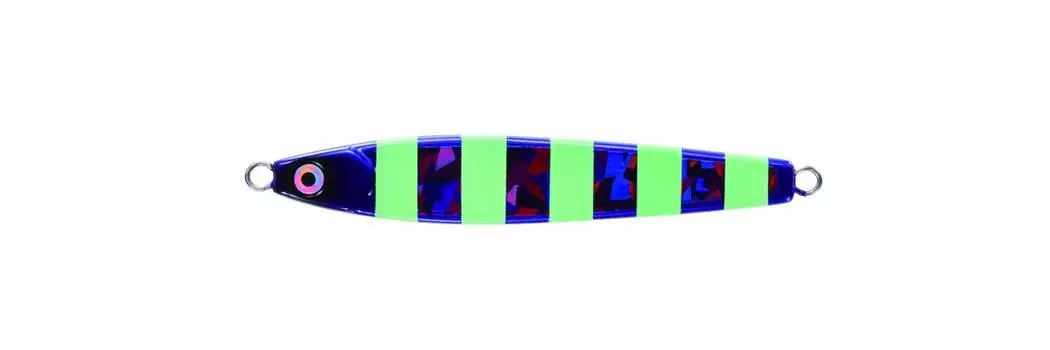 DUEL Jig Blanka Tachi Fish SP Zebra 125g Zebra Glow Dark Purple YO-ZURI (Hairfish) ZLDP