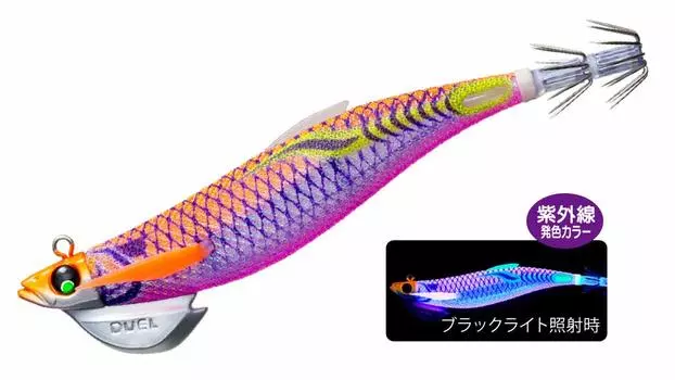 DUEL Lure Egi Fin Plus TR Rattle 30г 30г Оранжевый Patapata EZ-Q Нет. 3.5 Вес A1745-KVO-Кеймура