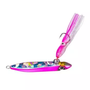 DUEL Lure Inchiku Salty Bait 80g Hologram Pink Jig F1172-CHP-Crush