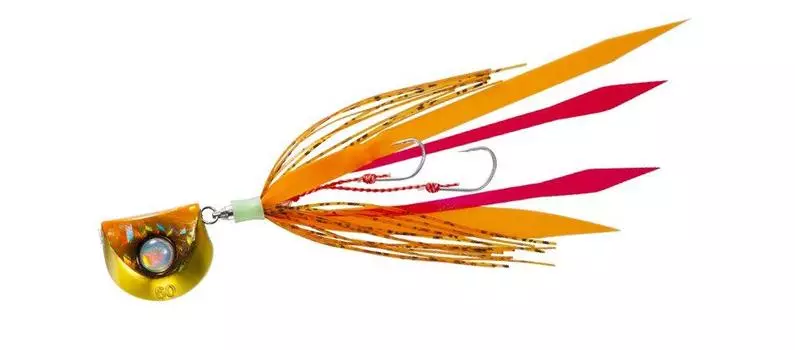 DUEL Lure Tairaba Salty Rubber Slide 80g SHGO Gold Orange Floating Type F1084-SHGO-Holo
