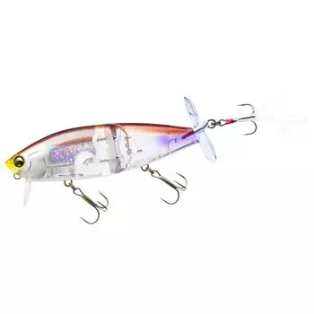 DUEL Wake Rider 85mm Floating Hollow Smelt Bass Wake Bait Joint Body Prop L-Bass