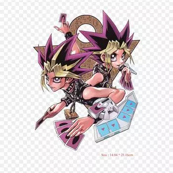 Duel Yugi Mutou Mai Valentine Duel Art Kazuki Takahash, термопереносная печать, виниловые нашивки, наклейки для одежды, аппликации «сделай сам», моющиеся нашивки