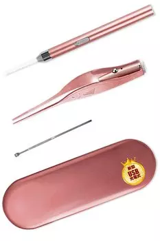 Duet House M Instructor Ear Cleaning Ear Cleaning Со светодиодной подсветкой USB-перезаряжаемые пинцеты в комплекте для родителей и детей [рекомендуется для детей]