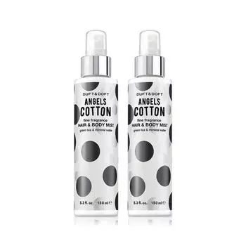 Duft & Doft Fine Fragrance Hair & Body Mist Angel Cotton, 4 pieces, 150ml