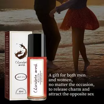 Духи Chocolate Musk, стойкие, маленькая упаковка, портативные женские духи с феромонами, фигурный дизайн, элегантные духи для женщин, 30 мл оранжевый