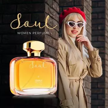 Духи French Factor Soul 100 мл | EAU De Parfum | Стойкие духи для женщин | Подарок для женщин |