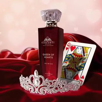 Духи Queen of Hearts для женщин Свежий аромат с гиацинтом, мускусом и ванилью Роскошные духи для свиданий и вечеринок, 100 мл 100 ml