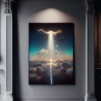 Духовные постеры о рае на земле, религиозная живопись для гостиной, украшение на стену, скандинавский холст 21cm30cm NoFrame