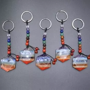 Духовный камень брелок аксессуар автомобильный брелок модный гексаграмма звезда брелок подарок Style 1