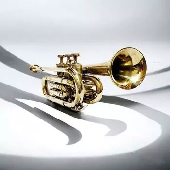 Духовые инструменты, труба с горном, 3-клапанный мундштук, декоративная латунная труба, рожок, флюгельгорн, подарок для двоюродных братьев и сестер