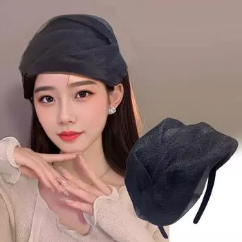 Дуйин Повязка на голову с бусинами для закрашивания седины с челкой - Аксессуар для вечерней вечеринки