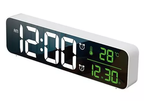 Дюймовый большой экран Сигнализация Сигнализация Цифровая GePavinDa Настольная электронная светодиодная настенная зеркальная настраиваемая для гостиной Японская инструкция по эксплуатации в комплекте 10.4