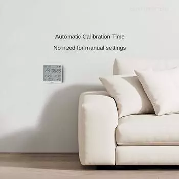 DUKA TH3 Электронный датчик температуры и влажности Wi-Fi Умный электрический цифровой гигрометр Термометр Часы Метеостанция Главная белый