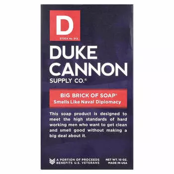 Duke Cannon Supply Co., Большой брусок мыла®, аромат военно-морской дипломатии, 10 унций.