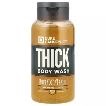 Duke Cannon Supply Co., гель для душа Thin®, Buffalo Trace®, дубовая бочка + янтарь, 17,5 жидких унций (517 мл)