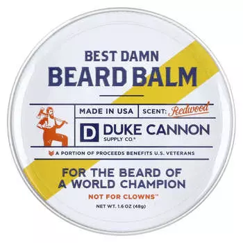 Duke Cannon Supply Co., Лучший бальзам для бороды, красное дерево, 1,6 унции (48 г)