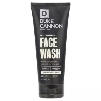 Duke Cannon Supply Co., Средство для умывания Oil Control Face Wash, без отдушек, 6 жидких унций (177 мл)