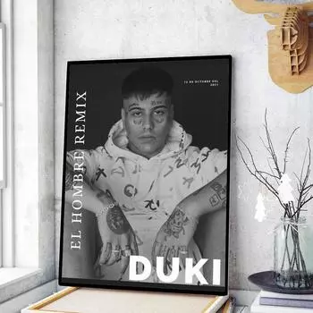 Duki Rapper Poster Movie Sticky Posters Retro Kraft Paper Sticker DIY Room Bar Cafe Esthetic Art Wall Painting 21cm30cm NoFrame
