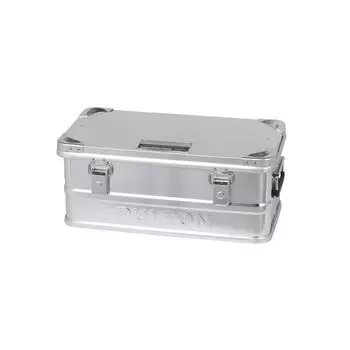 Dulton Алюминиевый контейнер S Штабелируемый ящик для хранения с ручками для кемпинга на открытом воздухе Легко переносить Большая вместимость Держатель для инструментов Высота Ширина 55см Глубина