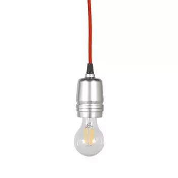 Dulton Алюминиевый патрон с проводом Красный Простой и прочный Оригинальная крышка патрона Потолочный светильник Освещение Лампа Потолочное крепление Длина провода 97 см DSZ-0504RD