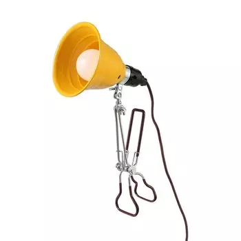 Dulton Aluminum Clip Lamp S Yellow A clip lamp with a distinct personality Outlet Photography Work YELLOW Body length 35cm Diameter 14cm Cord length