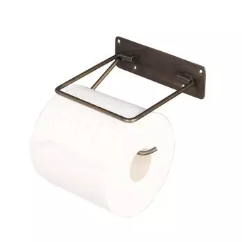 Dulton Держатель для бумаги одинарный Античная латунь Держатель для туалетной бумаги с текстурой и стилем, которым вы можете наслаждаться DIY Железо Высота 4см Ширина 14см Глубина 11.5см