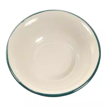 Dulton Эмалированная глубокая тарелка Эмалированная тарелка K19-0101 Бежевый/Зеленый