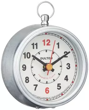 Dulton Магнитные часы Круглые Слоновая кость Маленькие часы с магнитом Высота 73 мм Ширина 65 мм Глубина 23 мм H20-0244ROIV слоновая кость