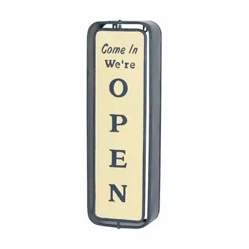 Dulton Настенная вращающаяся вывеска Открыто Закрыто Темно-синий Ностальгическая, но свежая и очаровательная вращающаяся вывеска ОТКРЫТО ЗАКРЫТО Указатель для магазинов Настенная Высота