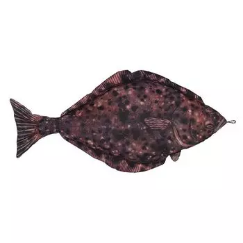 Dulton Рыбы Палтус 105 Рыбная подушка для повседневной жизни Большая подушка-обнимашка Морская жизнь Скандинавский hippoglossus РЫБЫ Общая длина 105см