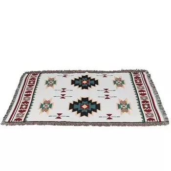 Dulton Жаккардовый L Навахо 1350 x 1550 мм Жаккардовое тканое покрывало на диван Мульти-ткань Мульти-ткань RN-0582L/NAVJ