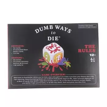 Dumb Ways To Die Мягкая карточная игра Dumb Ways To Die Мягкая карточная игра для семейных вечеринок Dumb Ways To Die Карточная игра