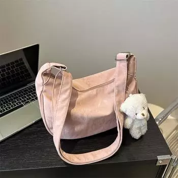 Dumpling Bag Women S Japanese Versatile Messenger Bag Casual Large-Capacity Oxford Bag Student Commuting Shoulder Bag