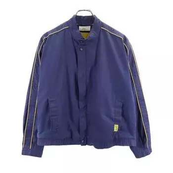 Dunhill 80-е 90-е Старая Куртка с длинным рукавом и воротником-стойкой Темно-синяя система Мужская Б/у